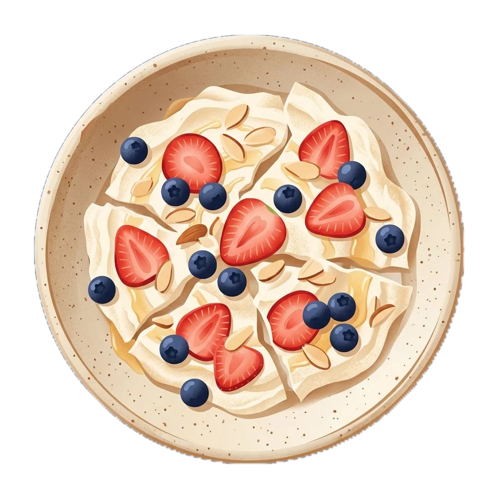 Frozen Yogurt Bark with Berries