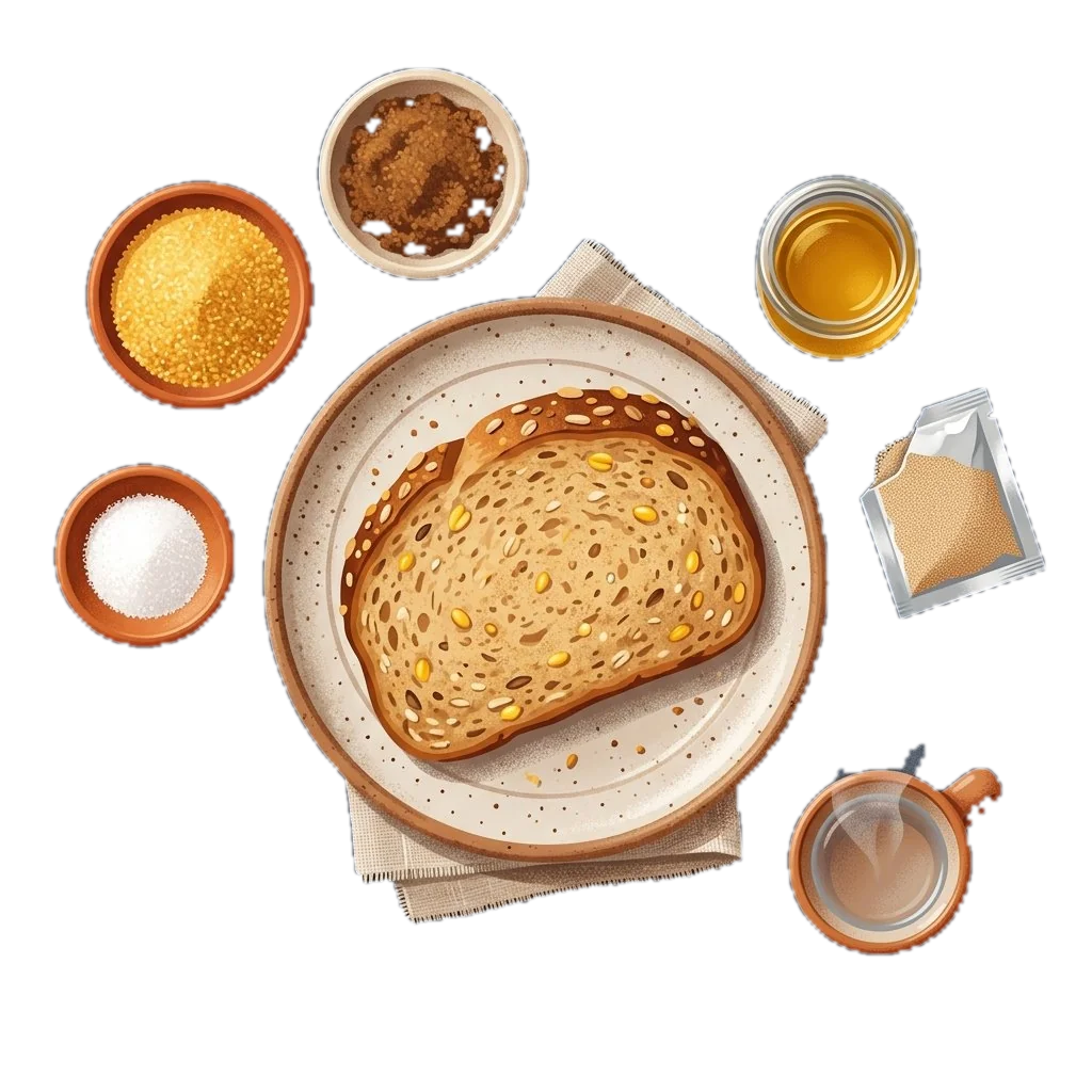 Rustic Three-Grain Bread