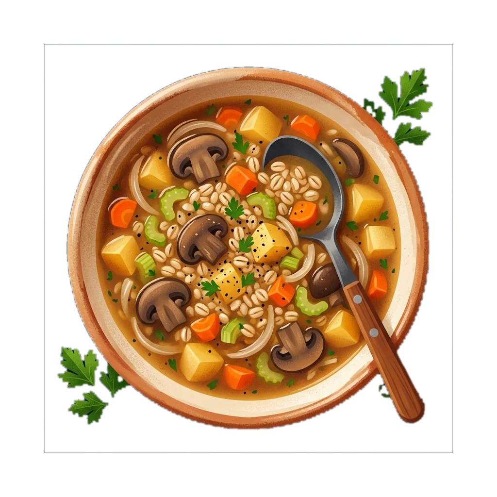 Hearty Mushroom and Barley Soup