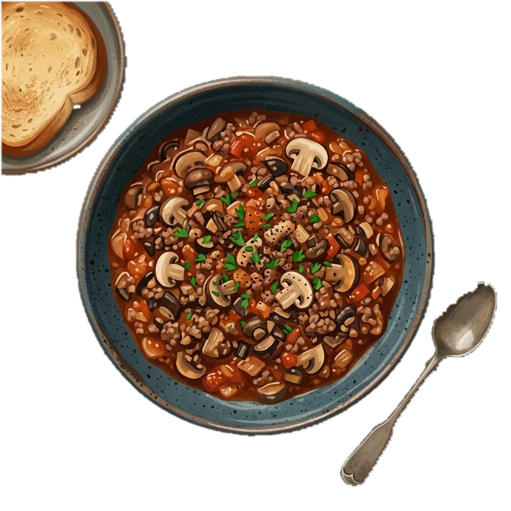 Mushroom Beef Sloppy Joes