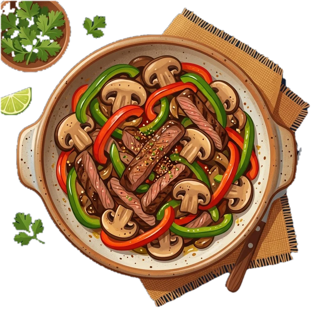 Mushroom and Steak Fajitas