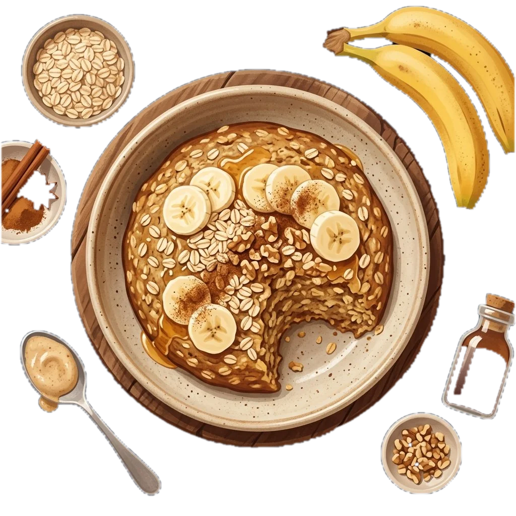 Banana Oat Fit Cake