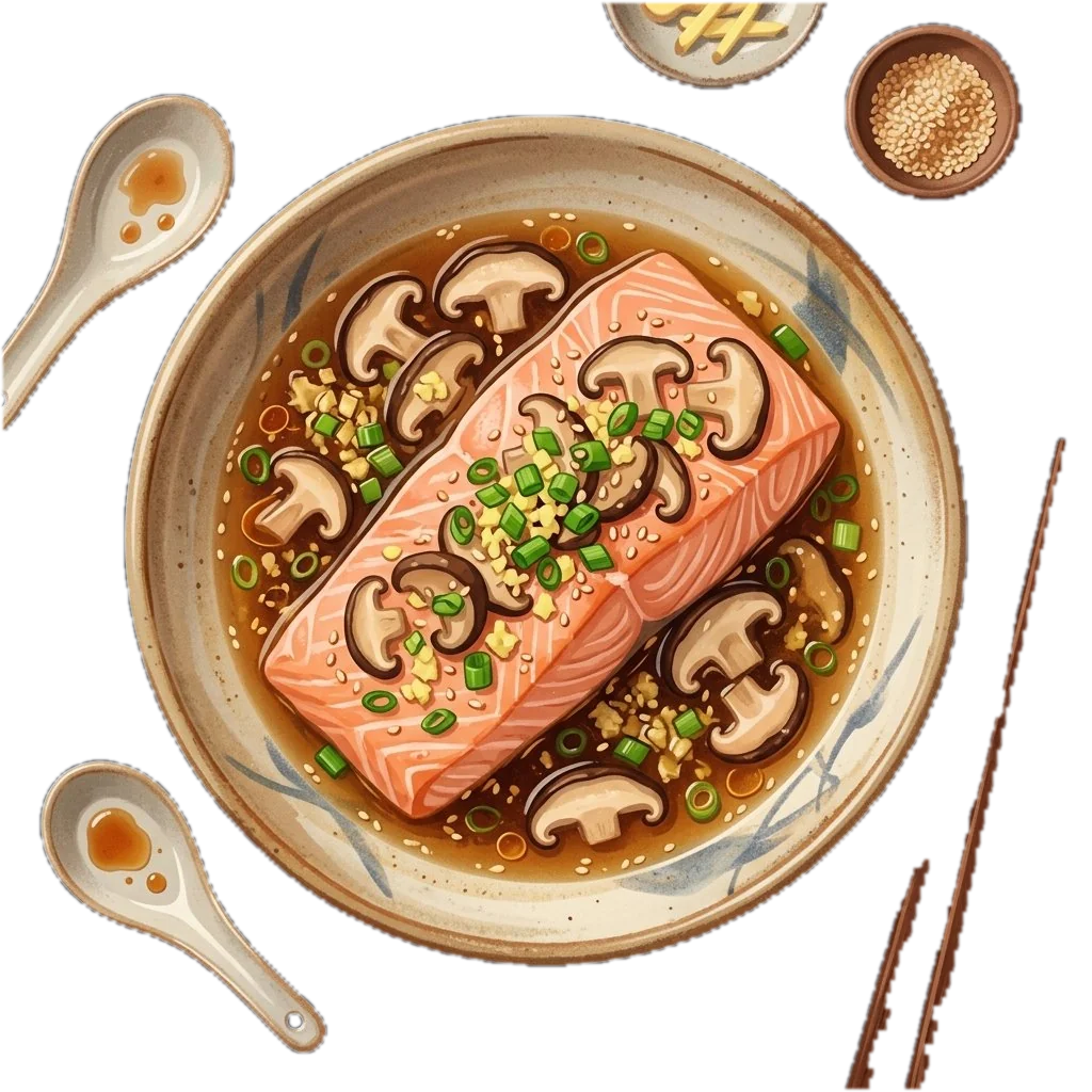 Asian-Style Steamed Salmon