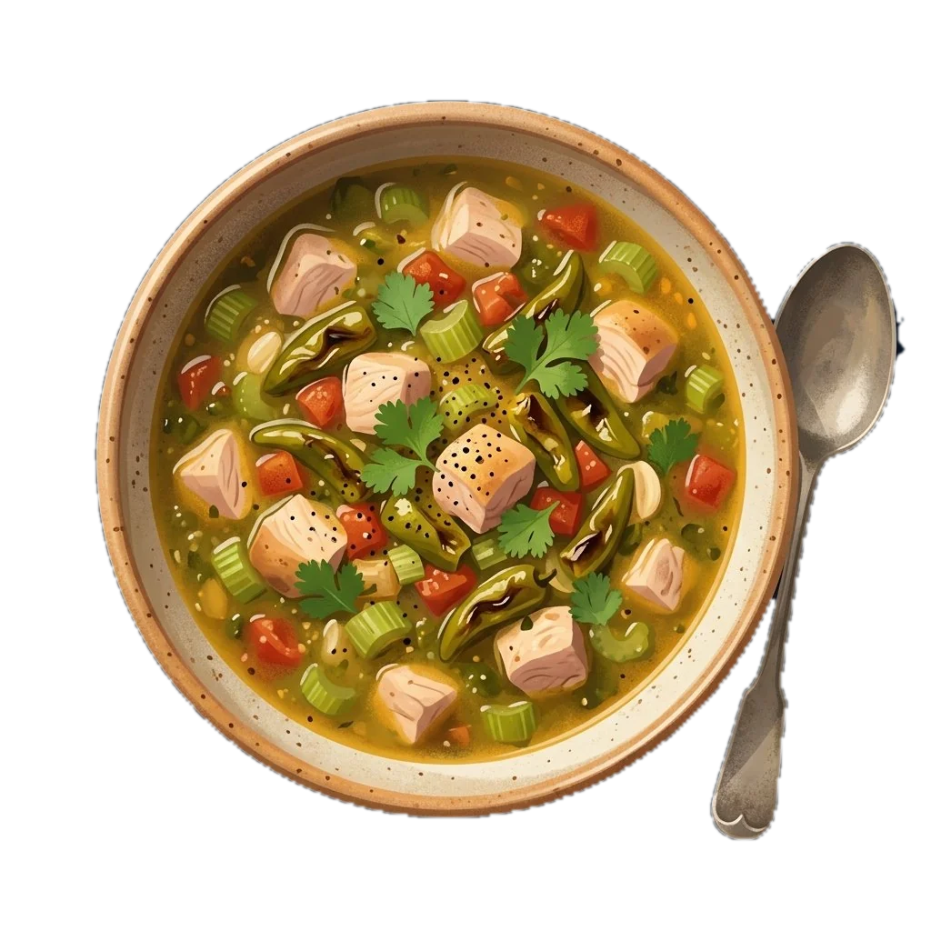 Hearty Chicken and Green Chile Stew