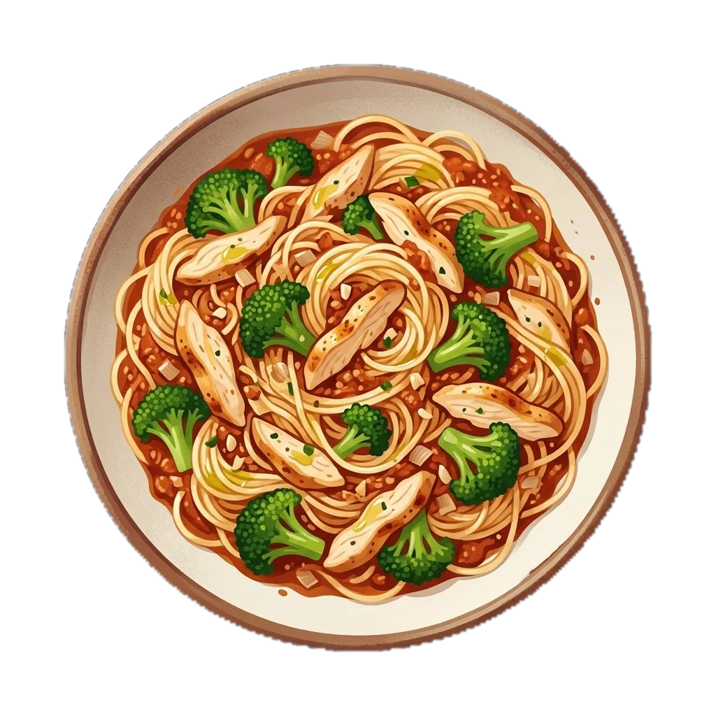 Heavenly Chicken with Angel Hair Pasta