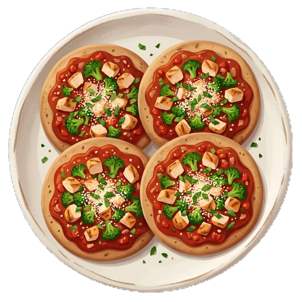 Crispy Whole-Wheat Pita Pizzas