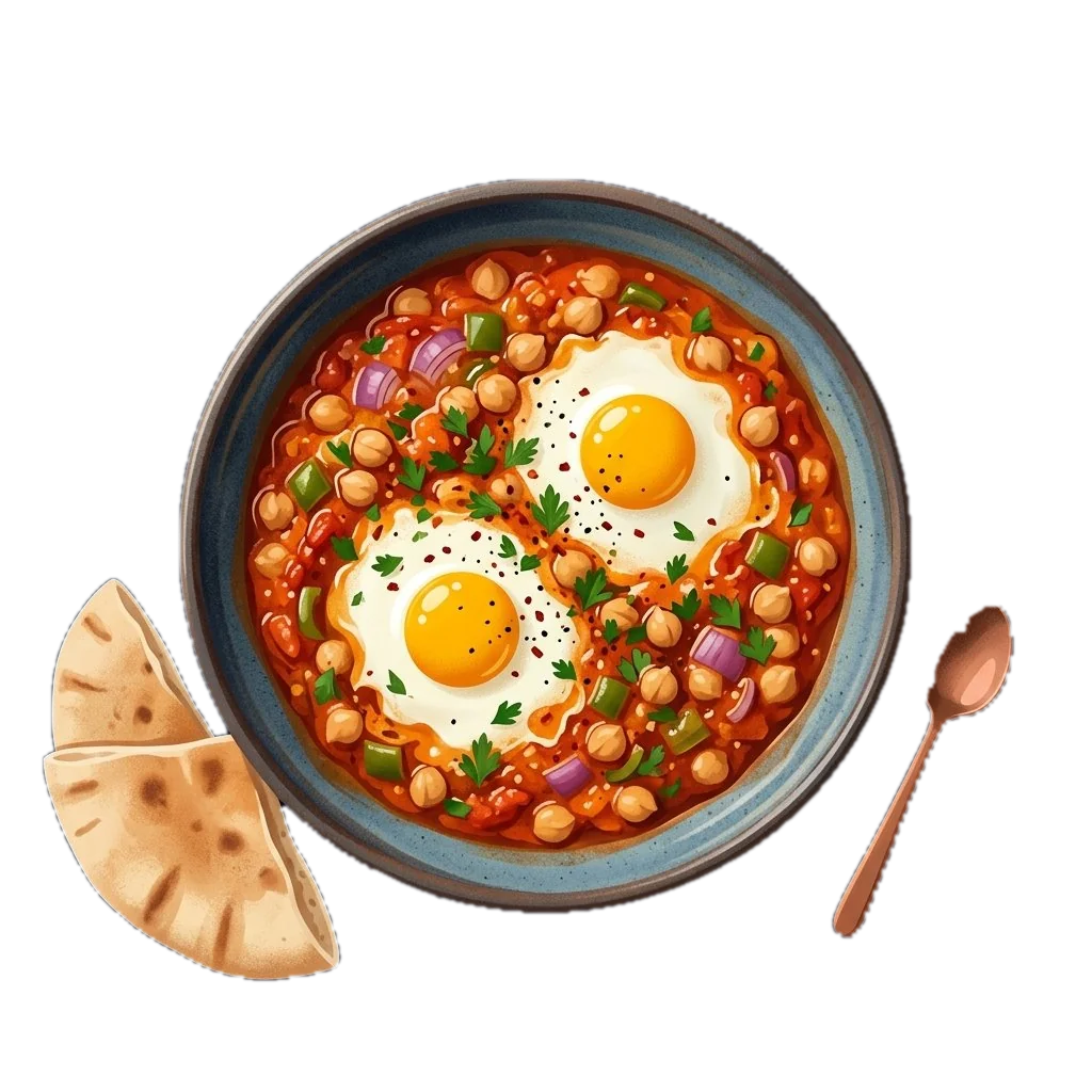 Chickpea Shakshuka with Eggs