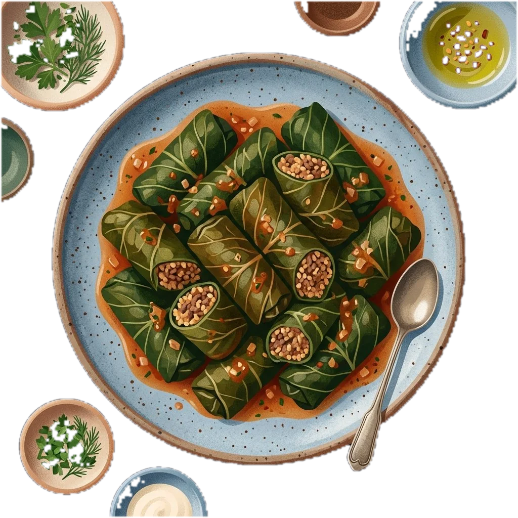 Stuffed Chard Leaves with Bulgur (Fit)