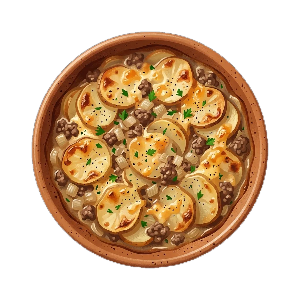 Cozy Potato and Beef Casserole