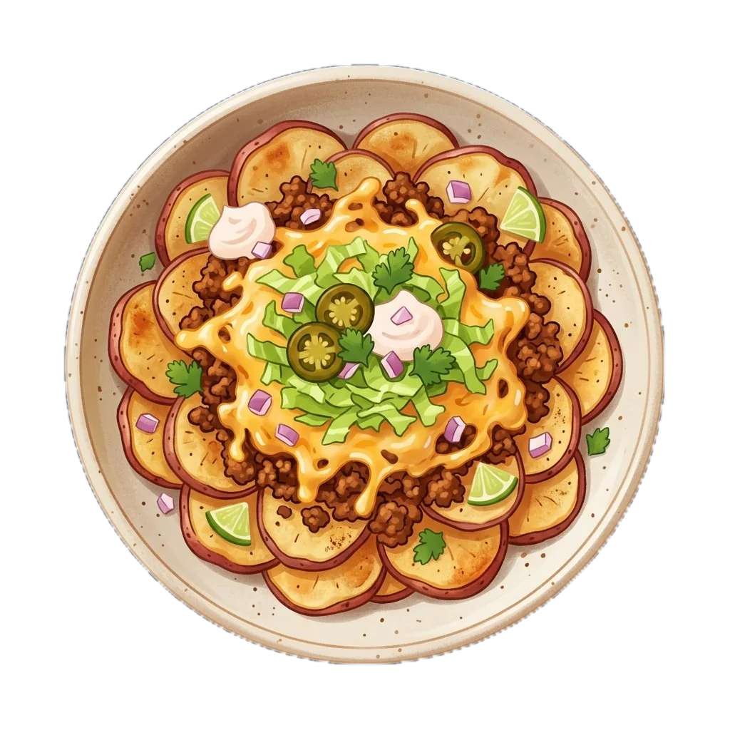 Crispy Potato Nachos