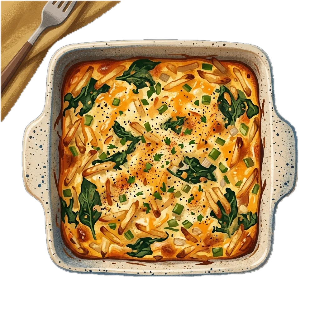 Potato and Spinach Breakfast Casserole