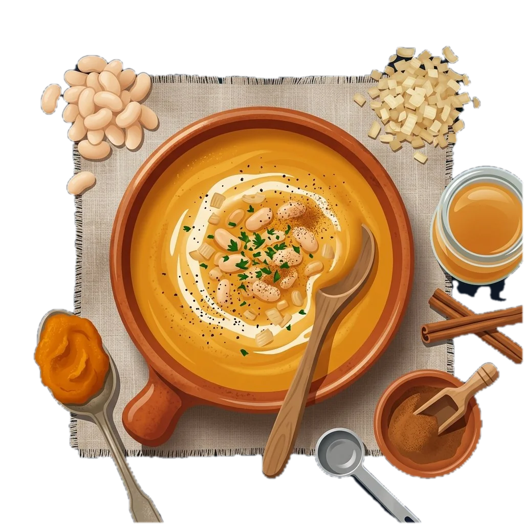 Creamy Pumpkin and White Bean Soup