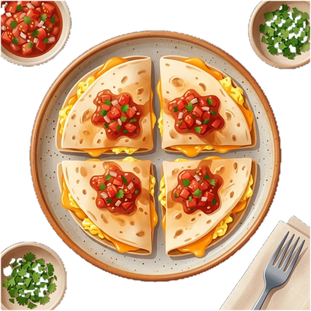 Egg Quesadilla (Quesadilla con Huevos)