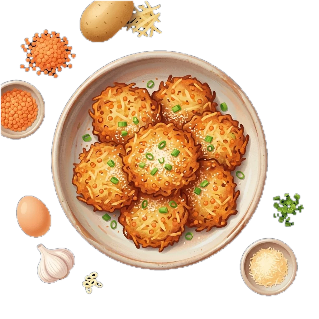Red Lentil and Potato Latkes
