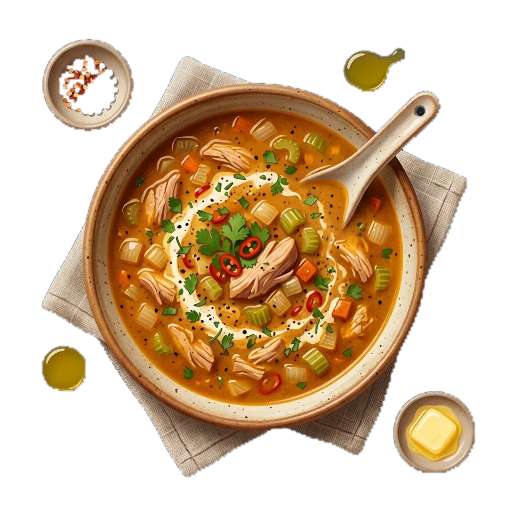 Spicy Curry Turkey Soup