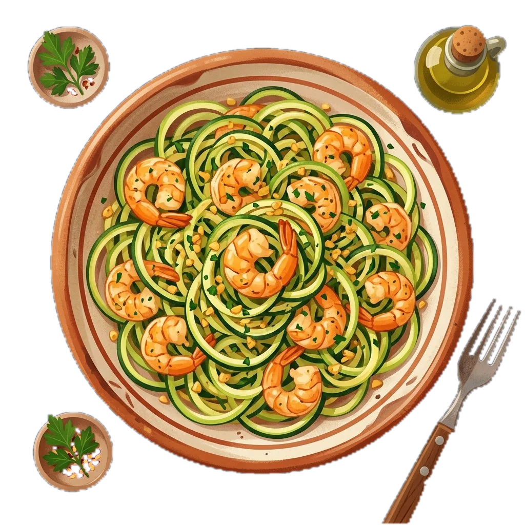 Garlic Shrimp Zoodles