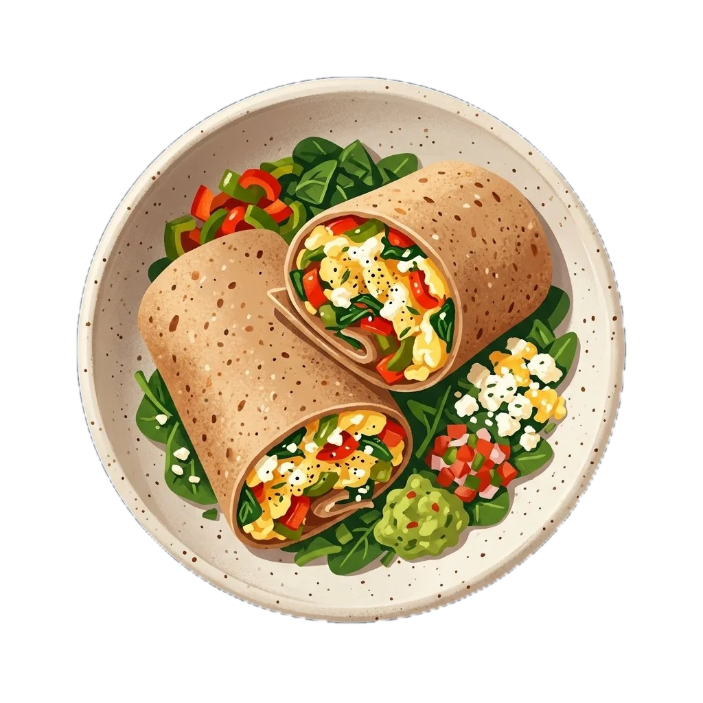Veggie Breakfast Burrito (Fit)