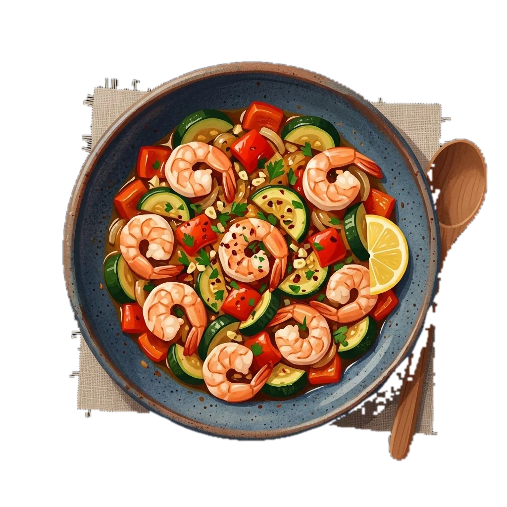 Shrimp Saute with Vegetables