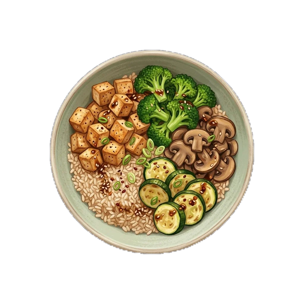 Veggie Tofu Bowl (Light)