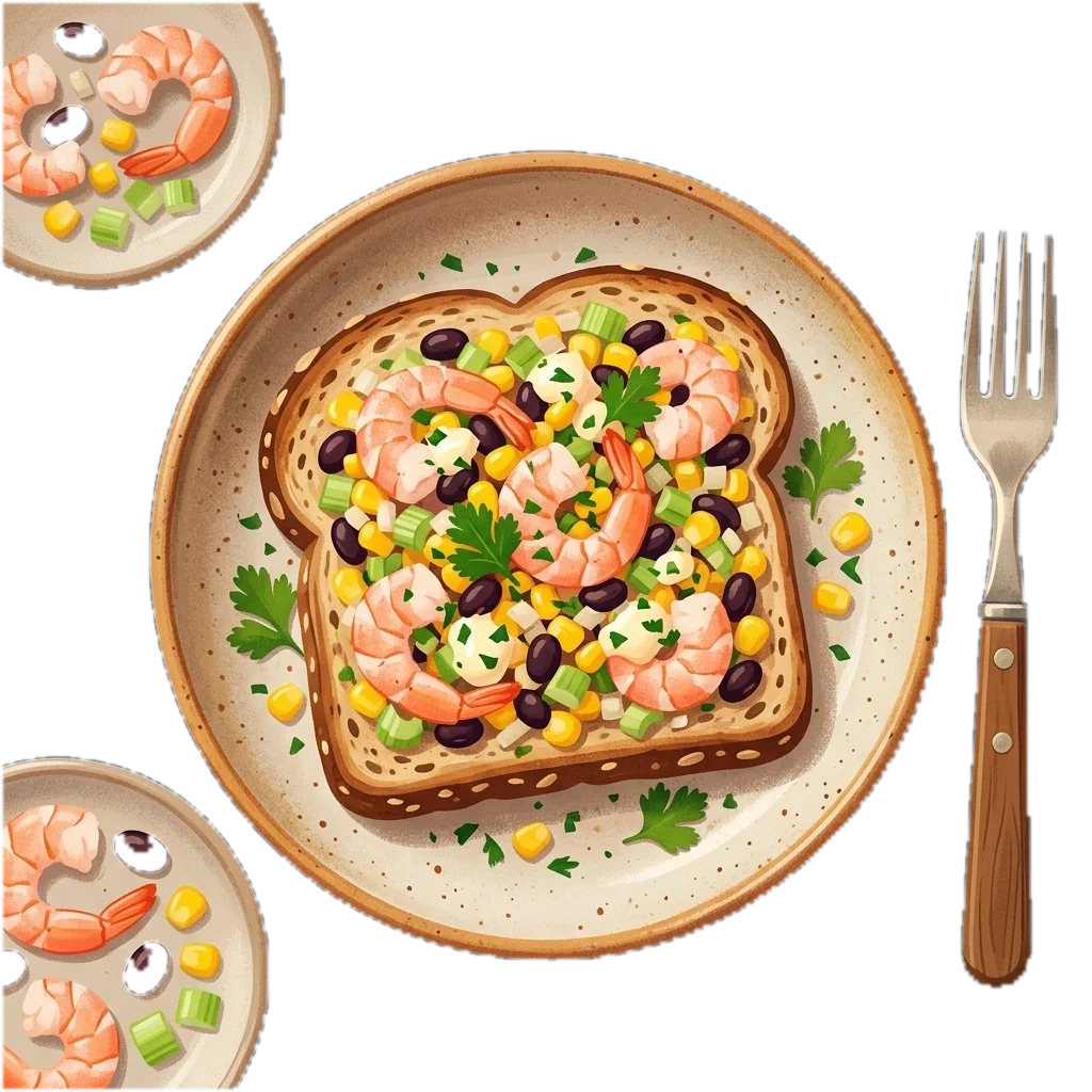 Shrimp Confetti Salad Sandwich