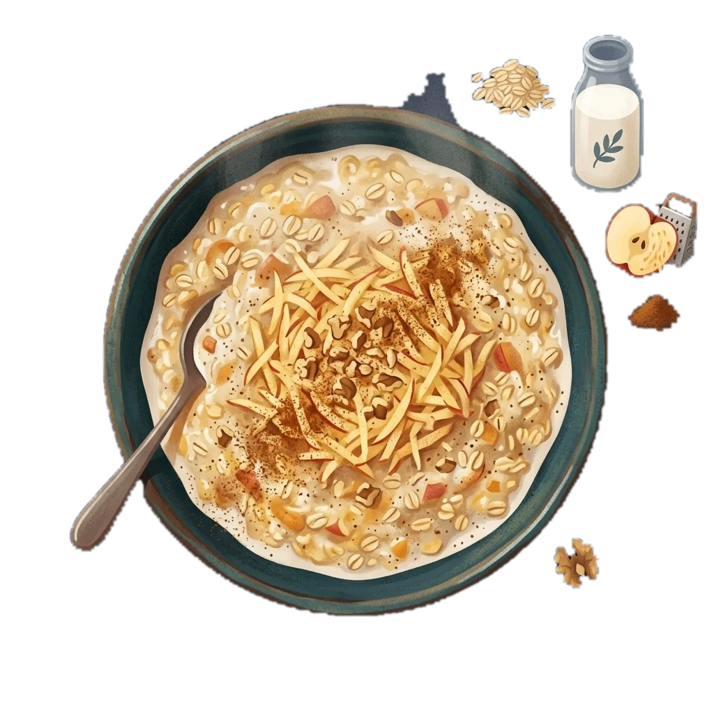 Warm Apple Cinnamon Oatmeal