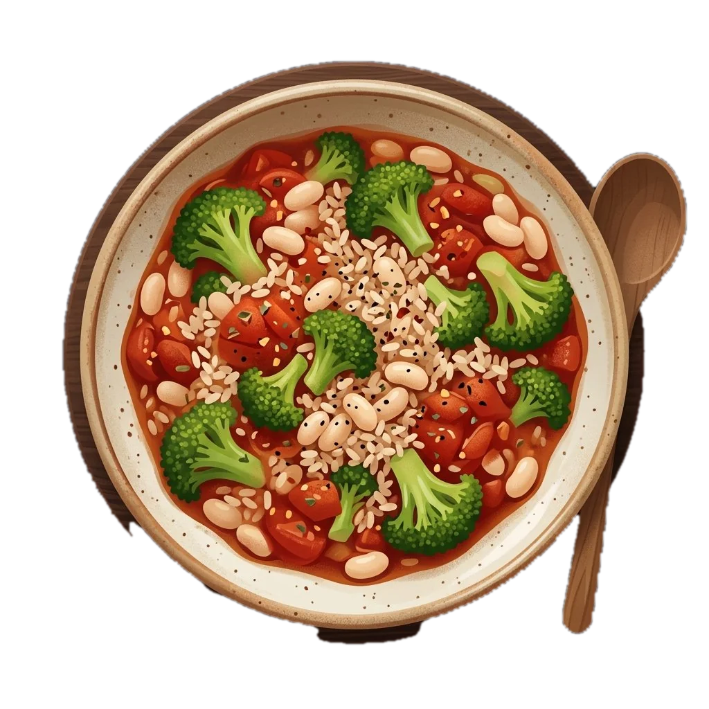 One-Pan Tomato, Bean and Broccoli Skillet