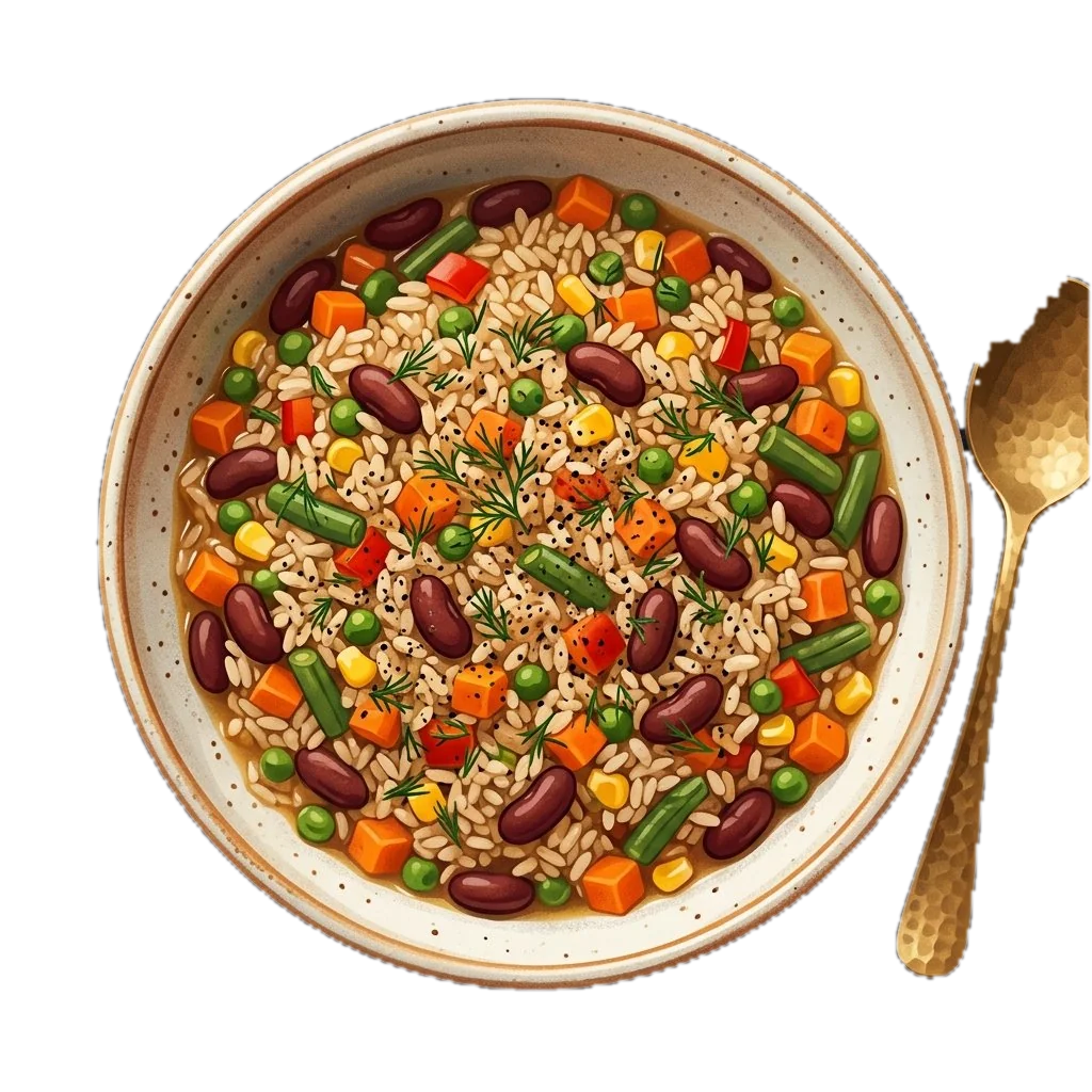 Quick Bean and Vegetable Rice
