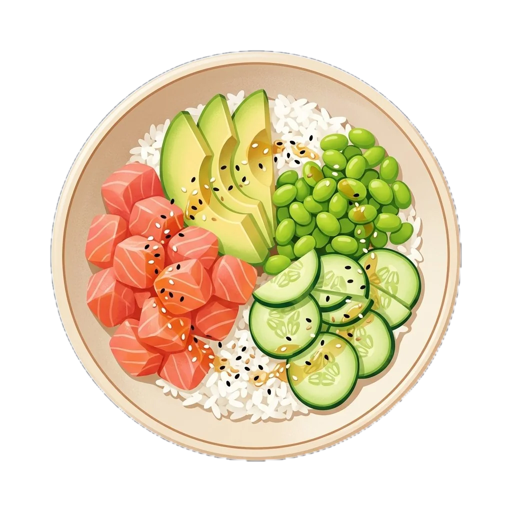 Salmon Avocado Rice Mass Bowl