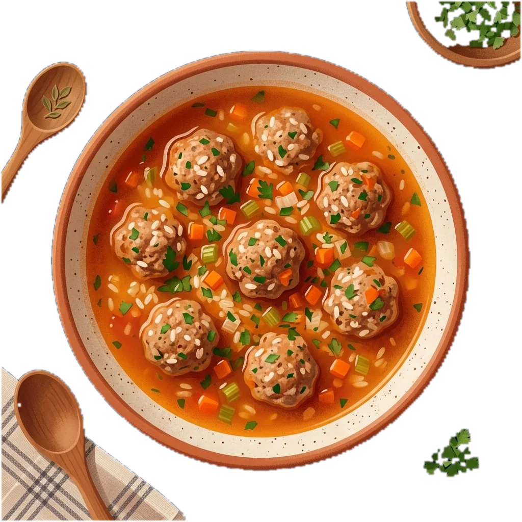 Turkey Meatball Soup (Sopa de Albóndigas)