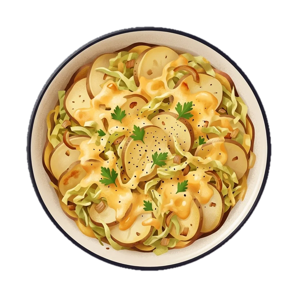 Stove Top Potato and Cabbage Casserole