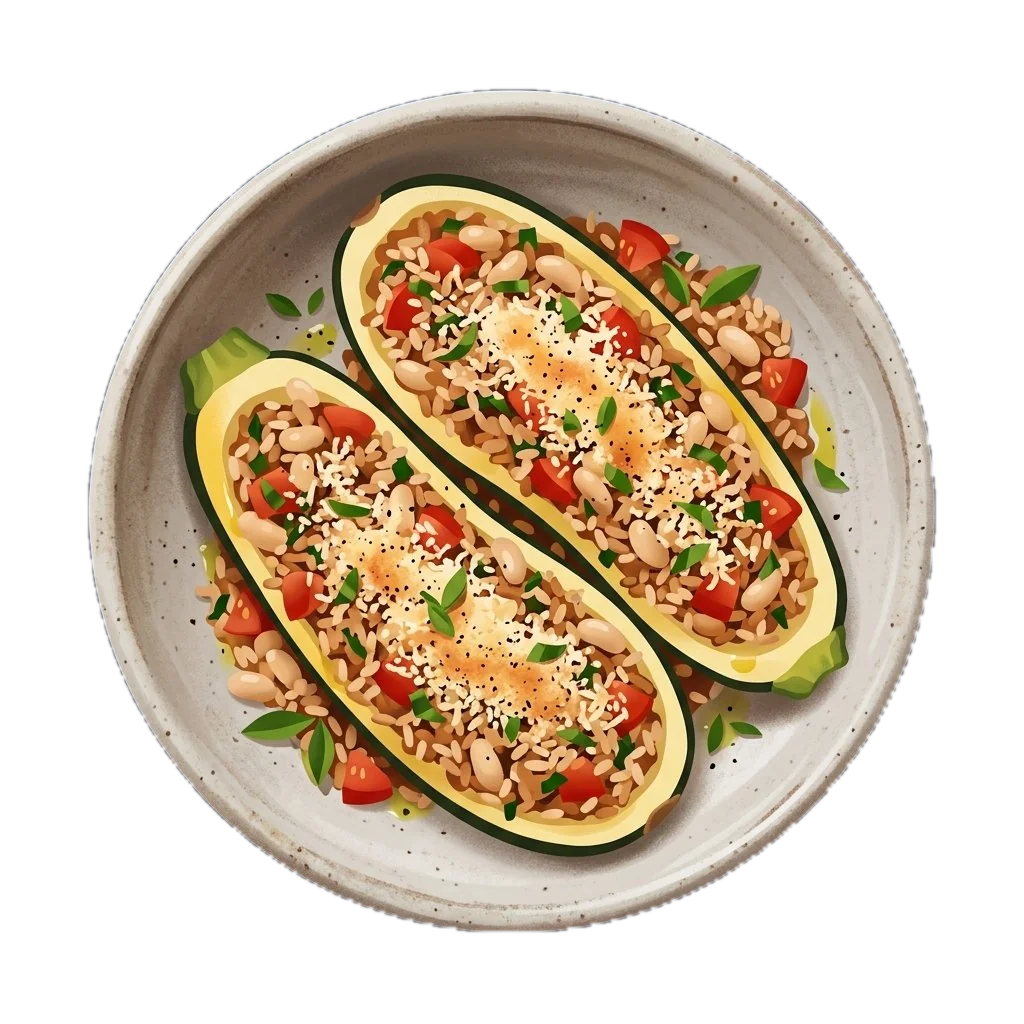 Stuffed Summer Squash