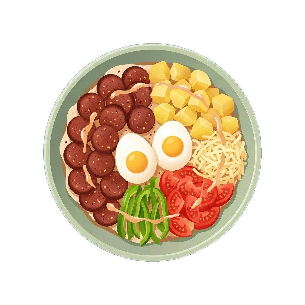 Turkish Sucuk & Egg Mass Breakfast Bowl
