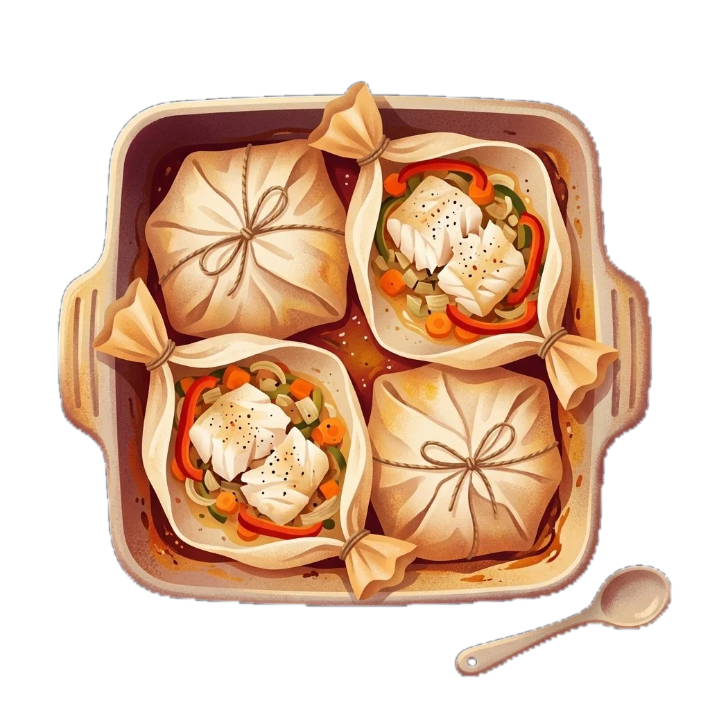 Baked Fish and Vegetable Packets