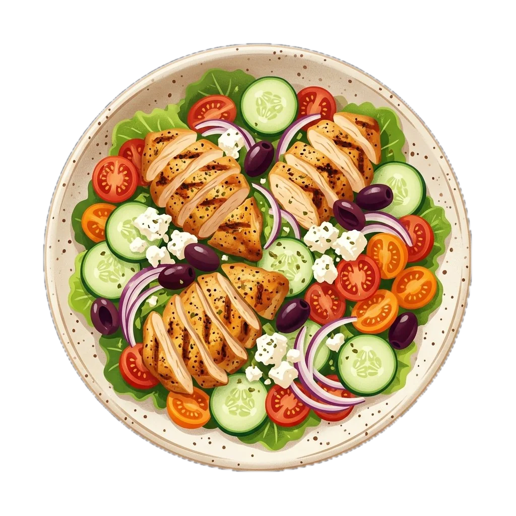 Greek Salad with Chicken