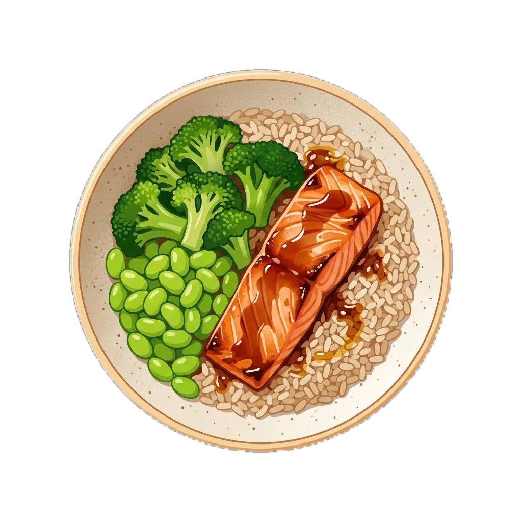 Teriyaki Salmon Rice Bowl