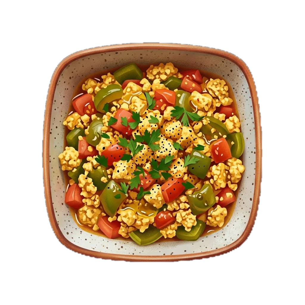 Vegan Tofu Menemen (Tofu Scramble)