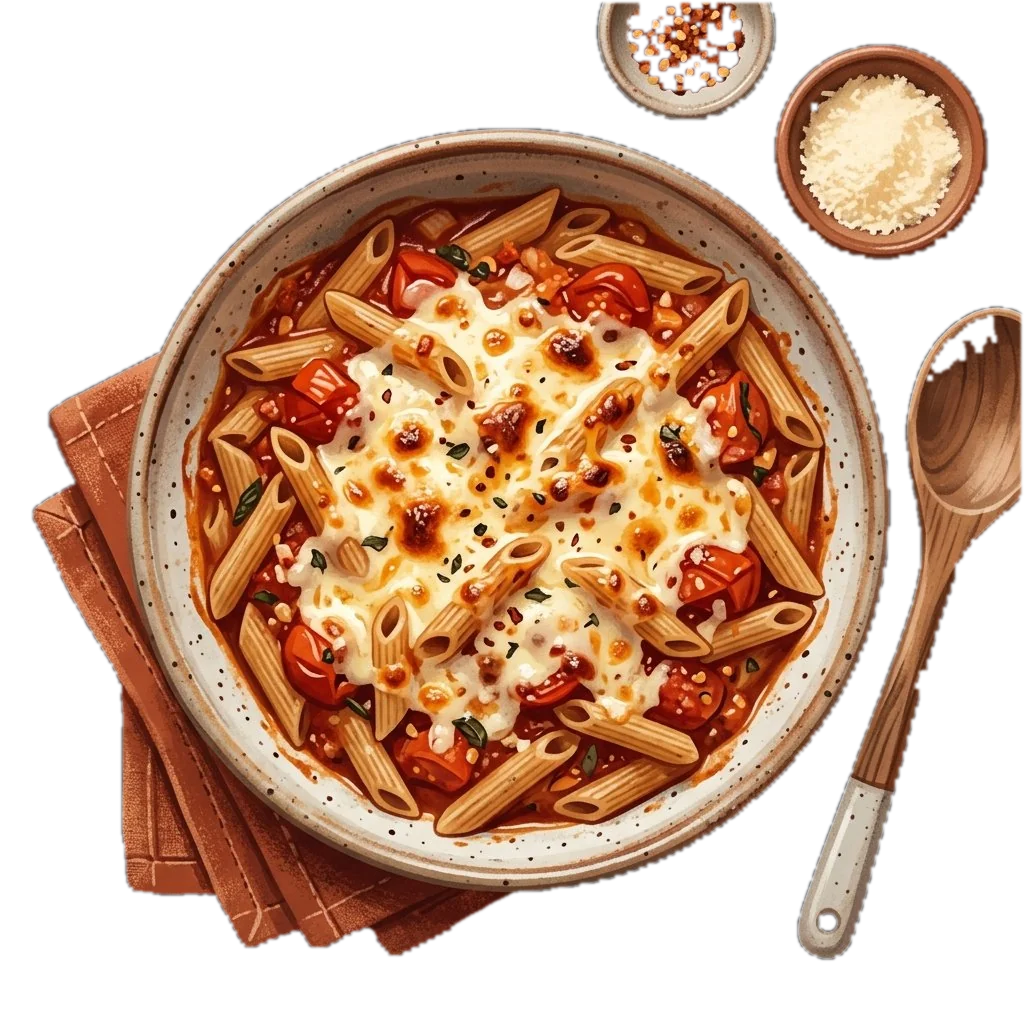 Baked Tomato and Cheese Pasta