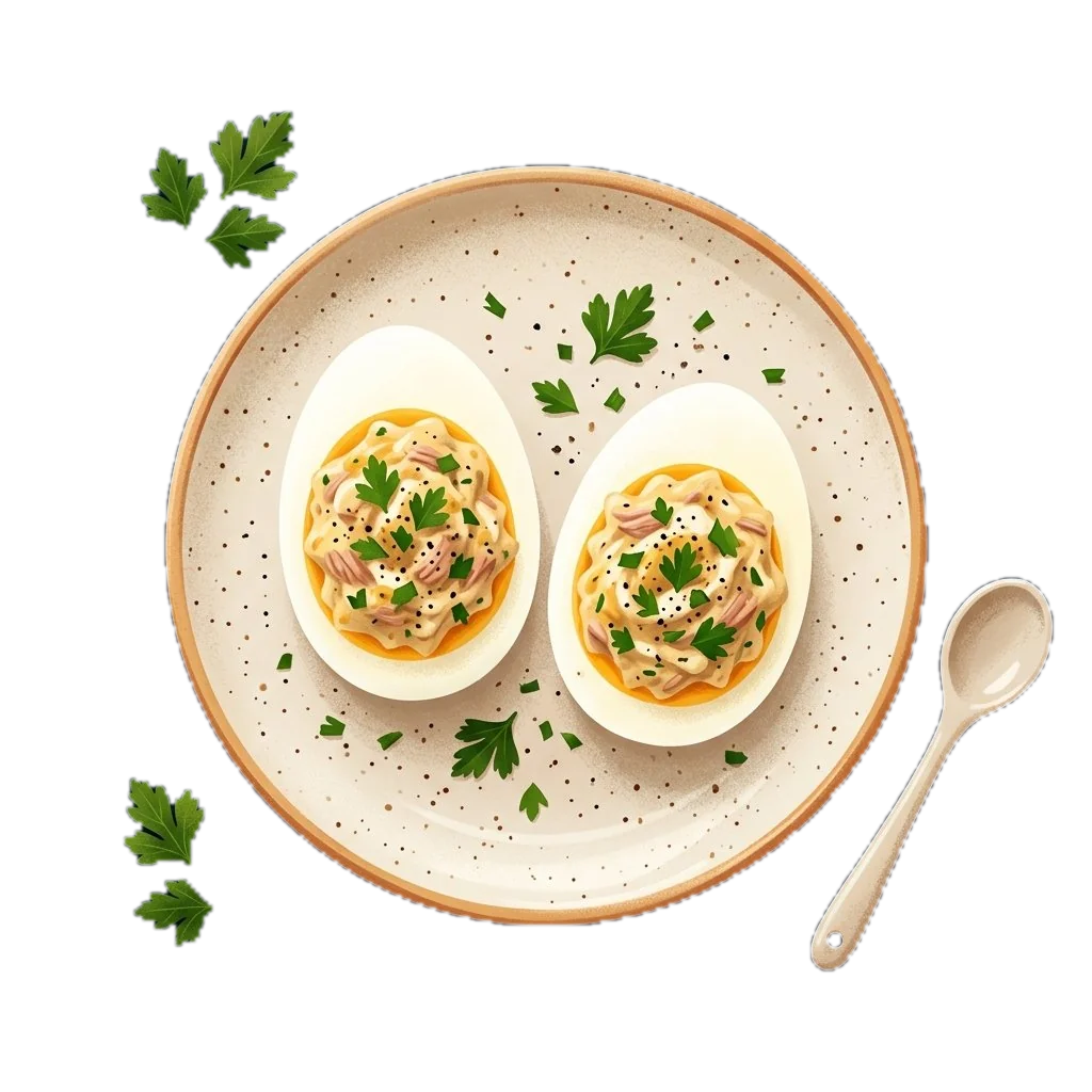 Tuna Stuffed Eggs