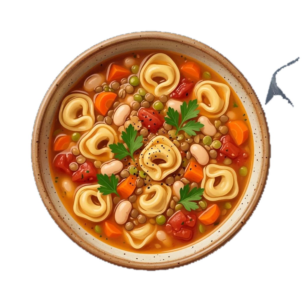 Hearty Bean and Tortellini Soup