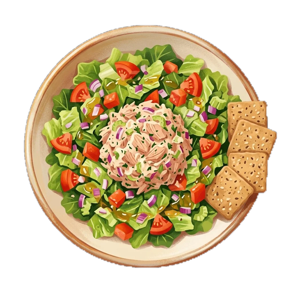 Tuna Salad on Fresh Greens