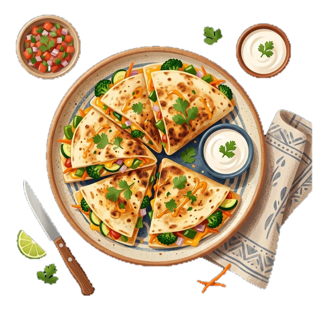 Garden Veggie Quesadillas
