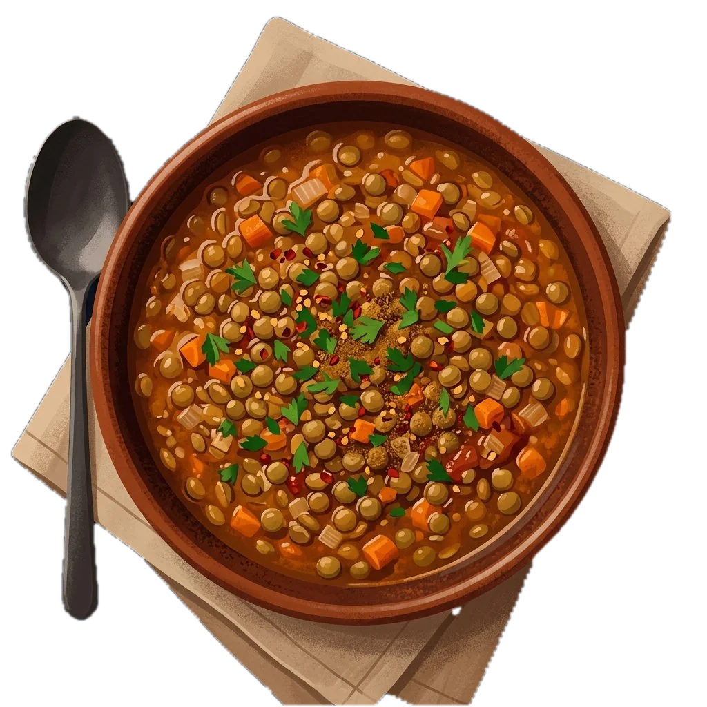Green Lentil Stew with Vegetables