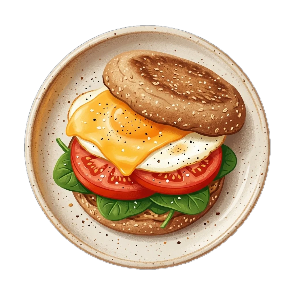 Whole-Wheat Egg Muffin Sandwich
