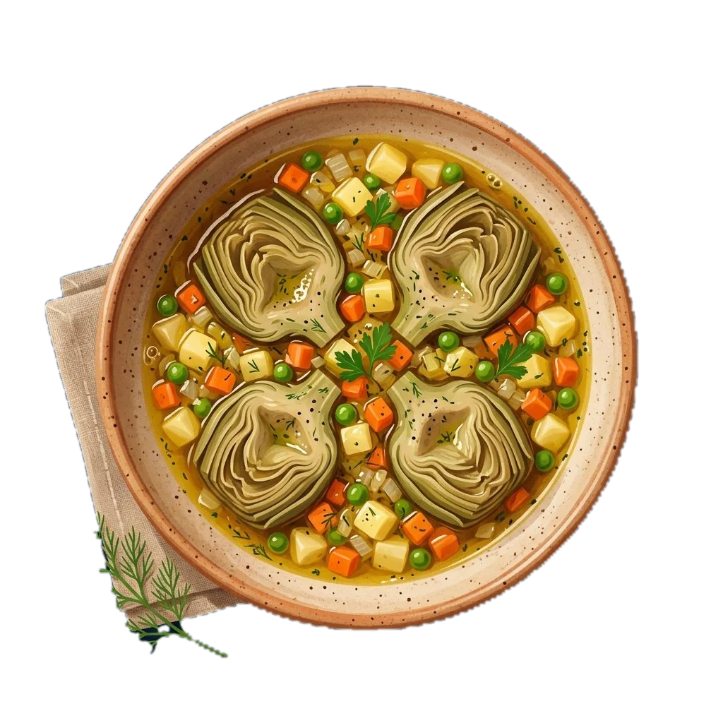 Artichokes in Olive Oil with Vegetables