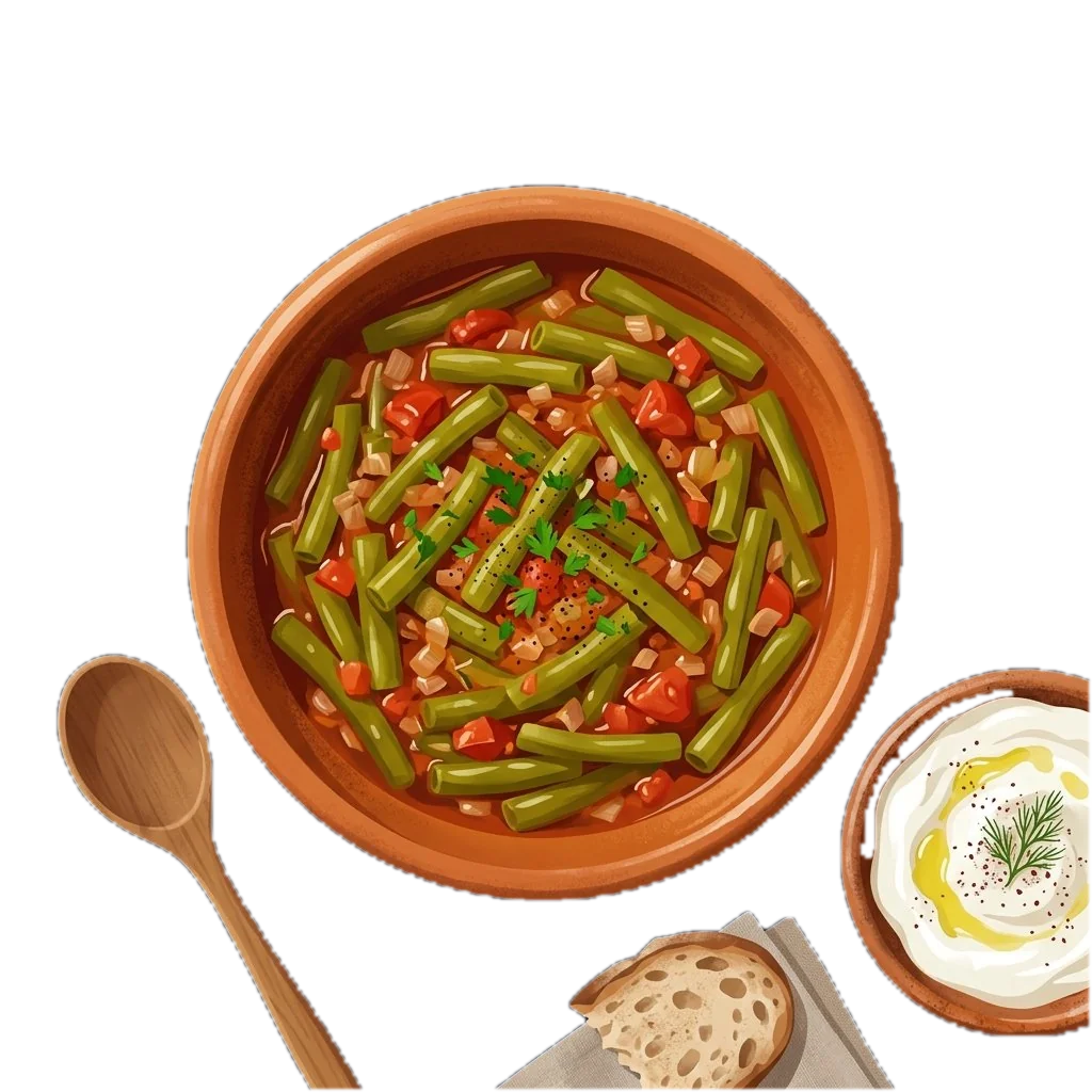 Green Beans Braised in Olive Oil