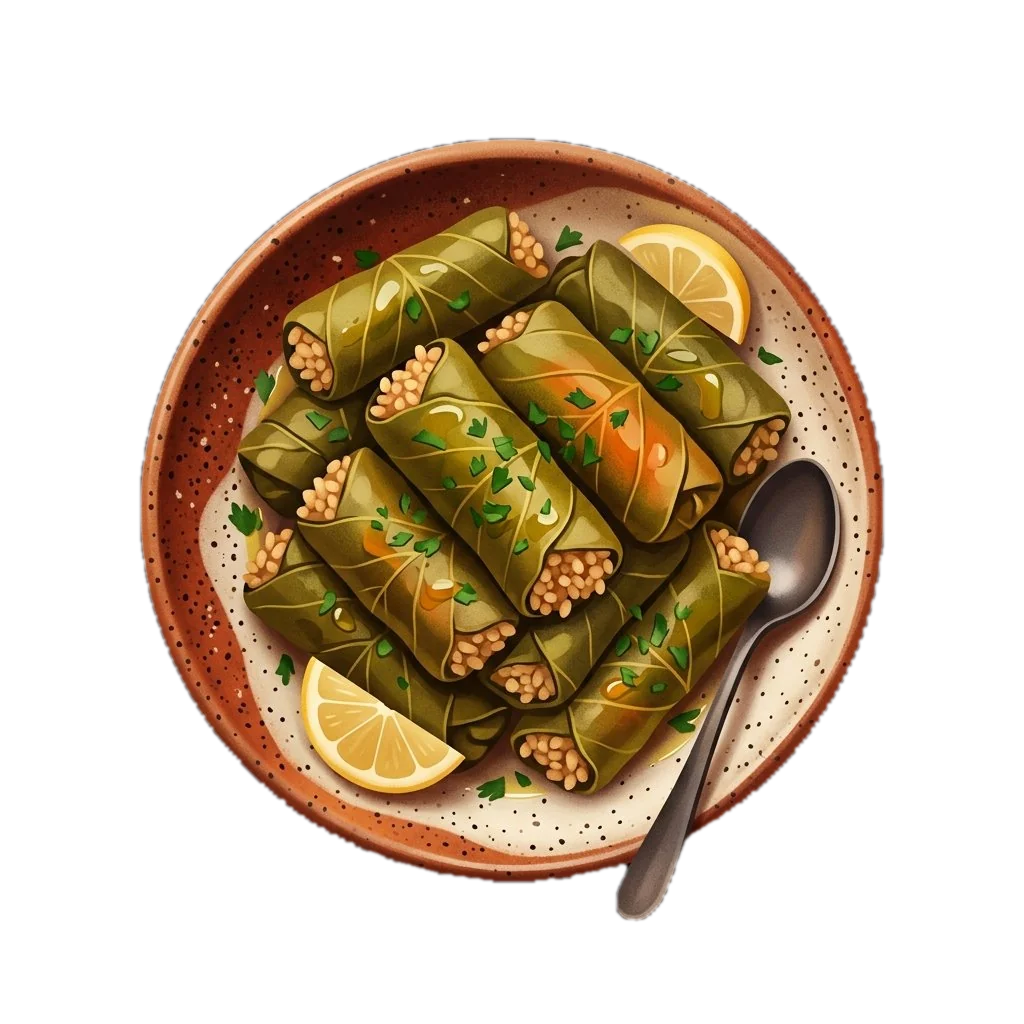 Stuffed Grape Leaves with Bulgur