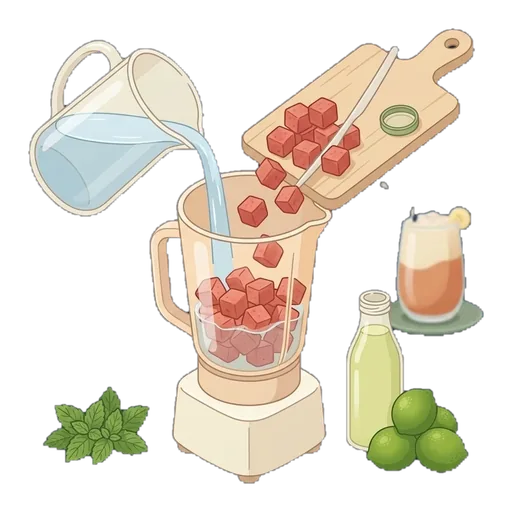 Sugar-Free Watermelon Cooler (Agua Fresca de Sandía) — step 1