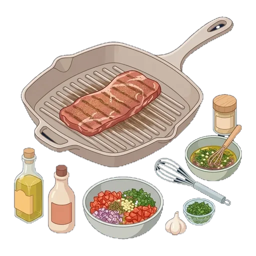 Argentinean Grilled Steak with Salsa Criolla (Bife con Salsa Criolla) — step 3