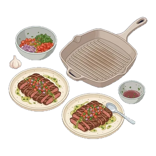 Argentinean Grilled Steak with Salsa Criolla (Bife con Salsa Criolla) — step 4