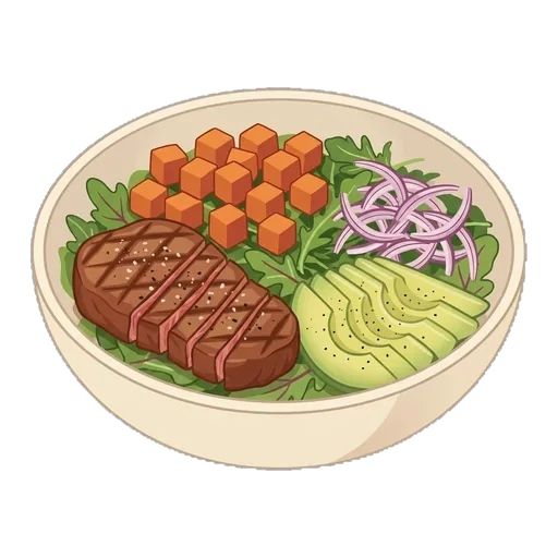 Steak & Sweet Potato Bowl — step 4